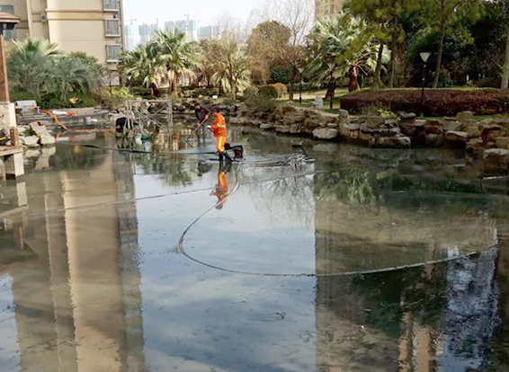 滁州景观池淤泥清理